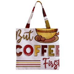 But Coffee First T- Shirt But Coffee  First T- Shirt Yoga Reflexion Pose T- Shirtyoga Reflexion Pose T- Shirt Zipper Grocery Tote Bag by hizuto