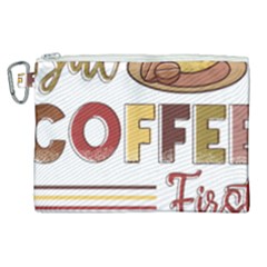 But Coffee First T- Shirt But Coffee  First T- Shirt Yoga Reflexion Pose T- Shirtyoga Reflexion Pose T- Shirt Canvas Cosmetic Bag (xl) by hizuto