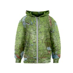 Map Earth World Russia Europe Kids  Zipper Hoodie