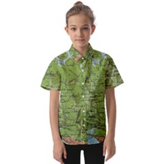 Map Earth World Russia Europe Kids  Short Sleeve Shirt by Bangk1t