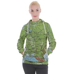 Map Earth World Russia Europe Women s Hooded Pullover