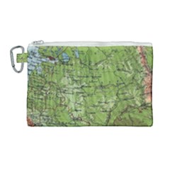 Map Earth World Russia Europe Canvas Cosmetic Bag (large) by Bangk1t