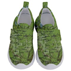 Map Earth World Russia Europe Kids  Velcro No Lace Shoes by Bangk1t