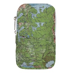 Map Earth World Russia Europe Waist Pouch (small) by Bangk1t