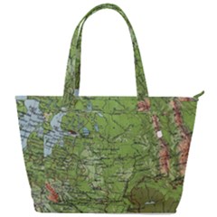 Map Earth World Russia Europe Back Pocket Shoulder Bag 