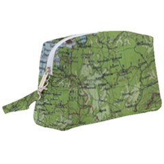 Map Earth World Russia Europe Wristlet Pouch Bag (large) by Bangk1t