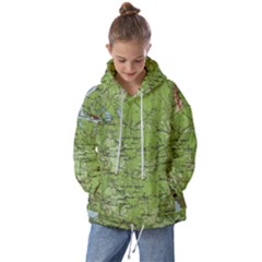 Map Earth World Russia Europe Kids  Oversized Hoodie