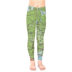 Map Earth World Russia Europe Kids  Classic Winter Leggings