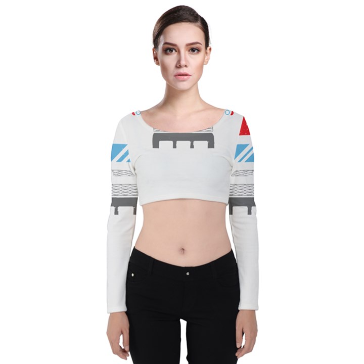 Candyuplanet T- Shirt Toyota 4runner T- Shirt Yoga Reflexion Pose T- Shirtyoga Reflexion Pose T- Shirt Velvet Long Sleeve Crop Top