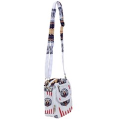 Usa Soccer T- Shirt U S A Patriotic American Flag Soccer Ball Football T- Shirt (1) Shoulder Strap Belt Bag by ZUXUMI