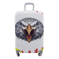 Usa Soccer T- Shirt U S A Patriotic American Flag Soccer Ball Football T- Shirt (1) Luggage Cover (small) by ZUXUMI