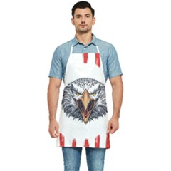 Usa Soccer T- Shirt U S A Patriotic American Flag Soccer Ball Football T- Shirt (1) Kitchen Apron by ZUXUMI