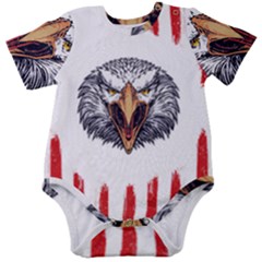 Usa Soccer T- Shirt U S A Patriotic American Flag Soccer Ball Football T- Shirt (1) Baby Short Sleeve Bodysuit