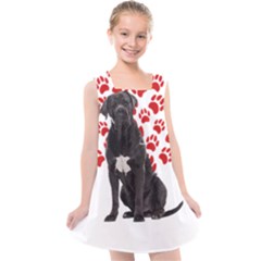 Cane Corso Gifts T- Shirt Cool Cane Corso Valentine Heart Paw Cane Corso Dog Lover Valentine Costume Yoga Reflexion Pose T- Shirtyoga Reflexion Pose T- Shirt Kids  Cross Back Dress by hizuto