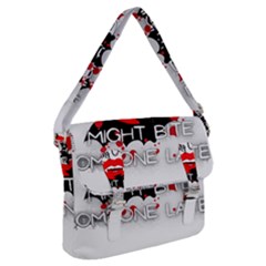 Vampire T- Shirt Feeling Cute Might Bite Someone Later T- Shirt Buckle Messenger Bag by ZUXUMI