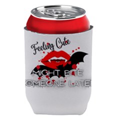 Vampire T- Shirt Feeling Cute Might Bite Someone Later T- Shirt Can Holder by ZUXUMI