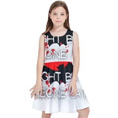 Vampire T- Shirt Feeling Cute Might Bite Someone Later T- Shirt Kids  Skater Dress by ZUXUMI