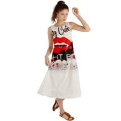 Vampire T- Shirt Feeling Cute Might Bite Someone Later T- Shirt Summer Maxi Dress by ZUXUMI