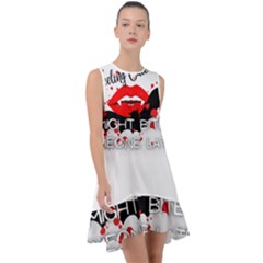 Vampire T- Shirt Feeling Cute Might Bite Someone Later T- Shirt Frill Swing Dress by ZUXUMI