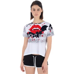 Vampire T- Shirt Feeling Cute Might Bite Someone Later T- Shirt Open Back Sport T-shirt by ZUXUMI