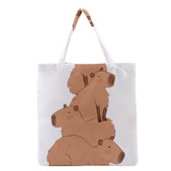 Capybara Art T- Shirt Capybara Pile - A Cute Stack Of Capybaras T- Shirt Yoga Reflexion Pose T- Shirtyoga Reflexion Pose T- Shirt Grocery Tote Bag by hizuto