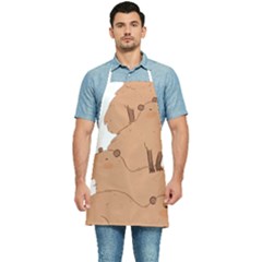 Capybara Art T- Shirt Capybara Pile - A Cute Stack Of Capybaras T- Shirt Yoga Reflexion Pose T- Shirtyoga Reflexion Pose T- Shirt Kitchen Apron by hizuto