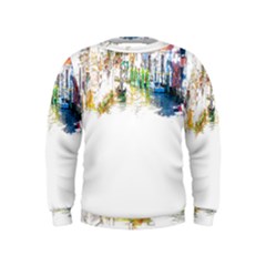 Venice T- Shirt Venice Voyage Art Digital Painting Watercolor Discovery T- Shirt (1) Kids  Sweatshirt by ZUXUMI