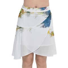 Venice T- Shirt Venice Voyage Art Digital Painting Watercolor Discovery T- Shirt (1) Chiffon Wrap Front Skirt by ZUXUMI