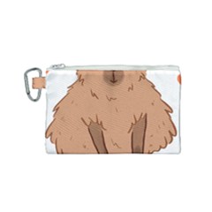 Capybara Art T- Shirt Cute Capybara Art T- Shirt Yoga Reflexion Pose T- Shirtyoga Reflexion Pose T- Shirt Canvas Cosmetic Bag (small) by hizuto