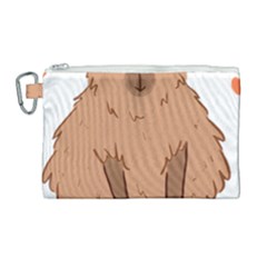 Capybara Art T- Shirt Cute Capybara Art T- Shirt Yoga Reflexion Pose T- Shirtyoga Reflexion Pose T- Shirt Canvas Cosmetic Bag (large) by hizuto