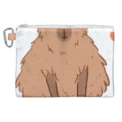 Capybara Art T- Shirt Cute Capybara Art T- Shirt Yoga Reflexion Pose T- Shirtyoga Reflexion Pose T- Shirt Canvas Cosmetic Bag (xl) by hizuto