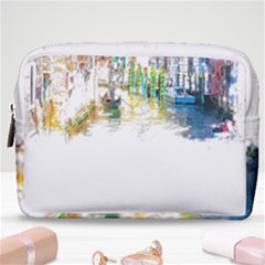 Venice T- Shirt Venice Voyage Art Digital Painting Watercolor Discovery T- Shirt (1) Make Up Pouch (medium) by ZUXUMI