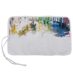 Venice T- Shirt Venice Voyage Art Digital Painting Watercolor Discovery T- Shirt (1) Pen Storage Case (m) by ZUXUMI