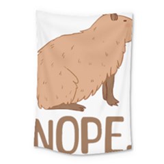 Capybara Art T- Shirt Cute Sad Capybara - Nope T- Shirt Yoga Reflexion Pose T- Shirtyoga Reflexion Pose T- Shirt Small Tapestry by hizuto