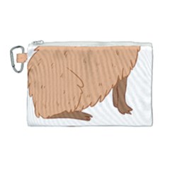 Capybara Art T- Shirt Cute Sad Capybara - Nope T- Shirt Yoga Reflexion Pose T- Shirtyoga Reflexion Pose T- Shirt Canvas Cosmetic Bag (large) by hizuto