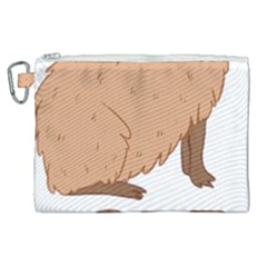 Capybara Art T- Shirt Cute Sad Capybara - Nope T- Shirt Yoga Reflexion Pose T- Shirtyoga Reflexion Pose T- Shirt Canvas Cosmetic Bag (xl) by hizuto