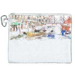 Venice T- Shirt Venice Voyage Art Digital Painting Watercolor Discovery T- Shirt (3) Canvas Cosmetic Bag (xxl) by ZUXUMI