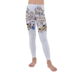 Venice T- Shirt Venice Voyage Art Digital Painting Watercolor Discovery T- Shirt (3) Kids  Lightweight Velour Leggings by ZUXUMI