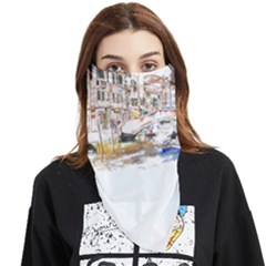 Venice T- Shirt Venice Voyage Art Digital Painting Watercolor Discovery T- Shirt (3) Face Covering Bandana (triangle) by ZUXUMI