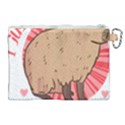 Capybara Art T- Shirt I Just Really Like Capybaras O K  T- Shirt Yoga Reflexion Pose T- Shirtyoga Reflexion Pose T- Shirt Canvas Cosmetic Bag (XL) View2