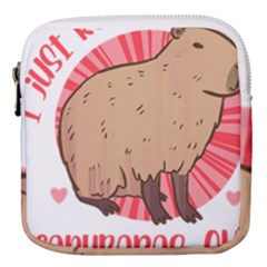 Capybara Art T- Shirt I Just Really Like Capybaras O K  T- Shirt Yoga Reflexion Pose T- Shirtyoga Reflexion Pose T- Shirt Mini Square Pouch