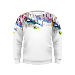 Venice T- Shirt Venice Voyage Art Digital Painting Watercolor Discovery T- Shirt (4) Kids  Sweatshirt by ZUXUMI