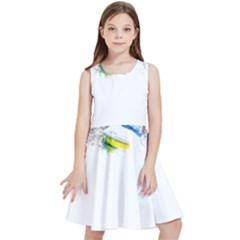 Venice T- Shirt Venice Voyage Art Digital Painting Watercolor Discovery T- Shirt (4) Kids  Skater Dress by ZUXUMI