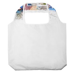 Venice T- Shirt Venice Voyage Art Digital Painting Watercolor Discovery T- Shirt (4) Premium Foldable Grocery Recycle Bag by ZUXUMI