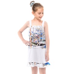 Venice T- Shirt Venice Voyage Art Digital Painting Watercolor Discovery T- Shirt (5) Kids  Overall Dress by ZUXUMI