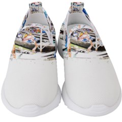 Venice T- Shirt Venice Voyage Art Digital Painting Watercolor Discovery T- Shirt (5) Kids  Slip On Sneakers by ZUXUMI