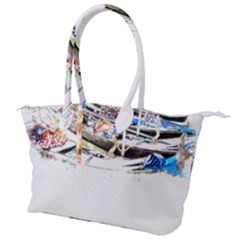 Venice T- Shirt Venice Voyage Art Digital Painting Watercolor Discovery T- Shirt (5) Canvas Shoulder Bag by ZUXUMI