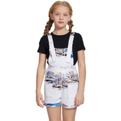 Venice T- Shirt Venice Voyage Art Digital Painting Watercolor Discovery T- Shirt (5) Kids  Short Overalls