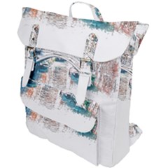 Venice T- Shirt Venice Voyage Art Digital Painting Watercolor Discovery T- Shirt Buckle Up Backpack by ZUXUMI