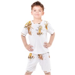 Versailles T- Shirt Versailles Fountain Voyage Art Digital Painting Watercolor Discovery T- Shirt Kids  T-shirt And Shorts Set